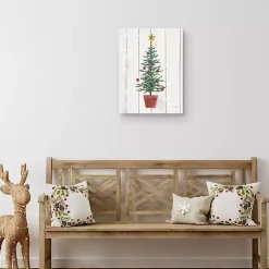 Outlet Stars & Christmas Tree Canvas Art Print Christmas Art & Wall Decor