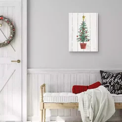 Outlet Stars & Christmas Tree Canvas Art Print Christmas Art & Wall Decor