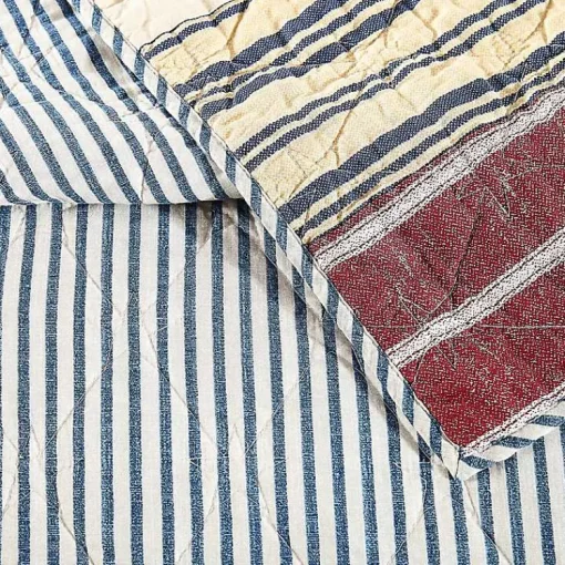 Kirklands Home Quilts|Stars and Striped Patch 2-pc. Twin Quilt Set