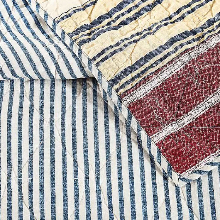 Kirklands Home Quilts|Stars and Striped Patch 3-pc. King Quilt Set