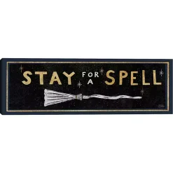 Discount Stay For A Spell Witchy Halloween Wall Plaque Halloween