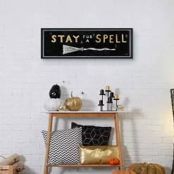 Discount Stay For A Spell Witchy Halloween Wall Plaque Halloween