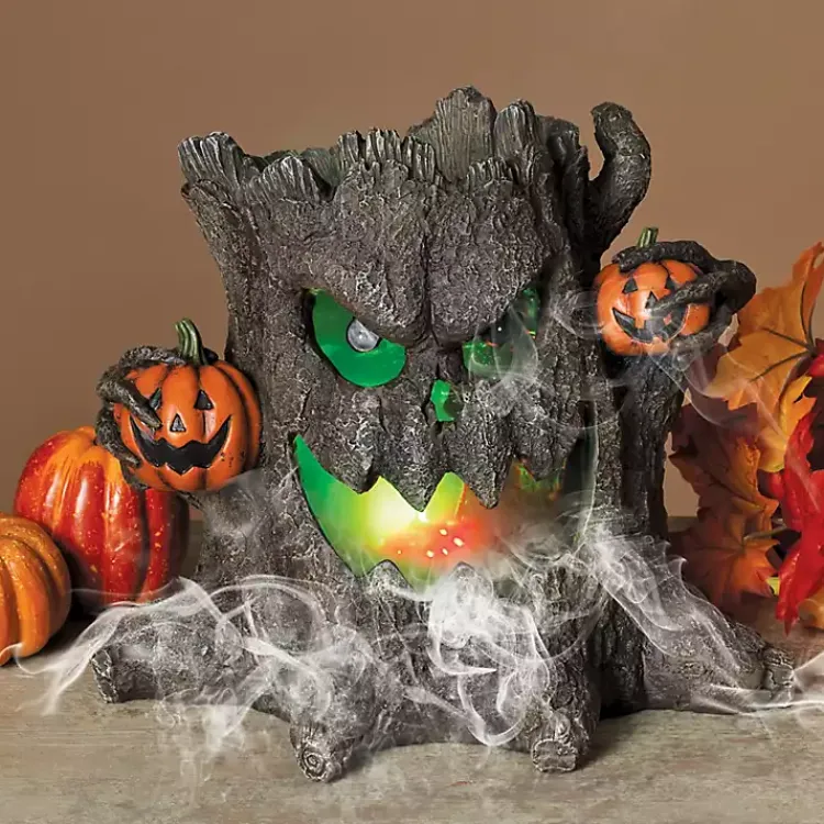 Steaming Haunted Tree Stump Halloween