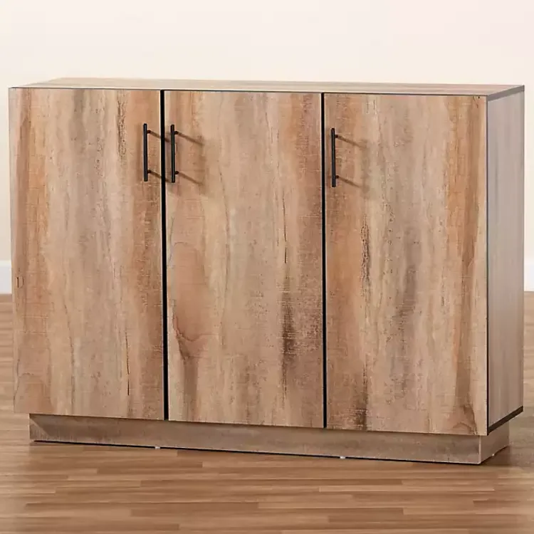 Kirklands Home Cabinets & Sideboards|Stella Contemporary Oak 3-Door Sideboard