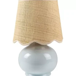 Kirklands Home Table Lamps|Stella Light Diminuta Woven Shade Table Lamp Blue