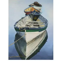 Kirklands Home Outdoor Wall Decor|Still Waters Outdoor Canvas Art Print Blue