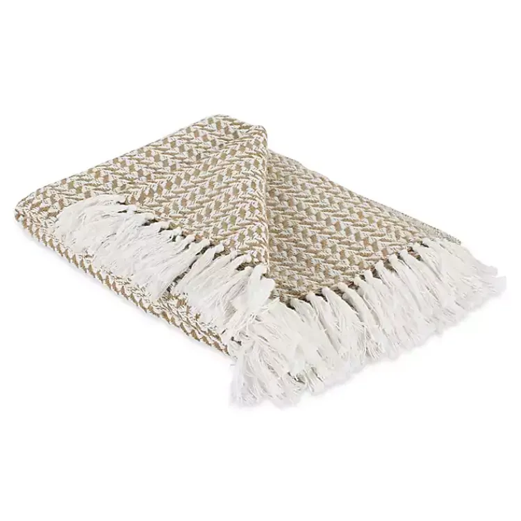 Hot Stone and White Arrowhead Throw Blankets & Throws