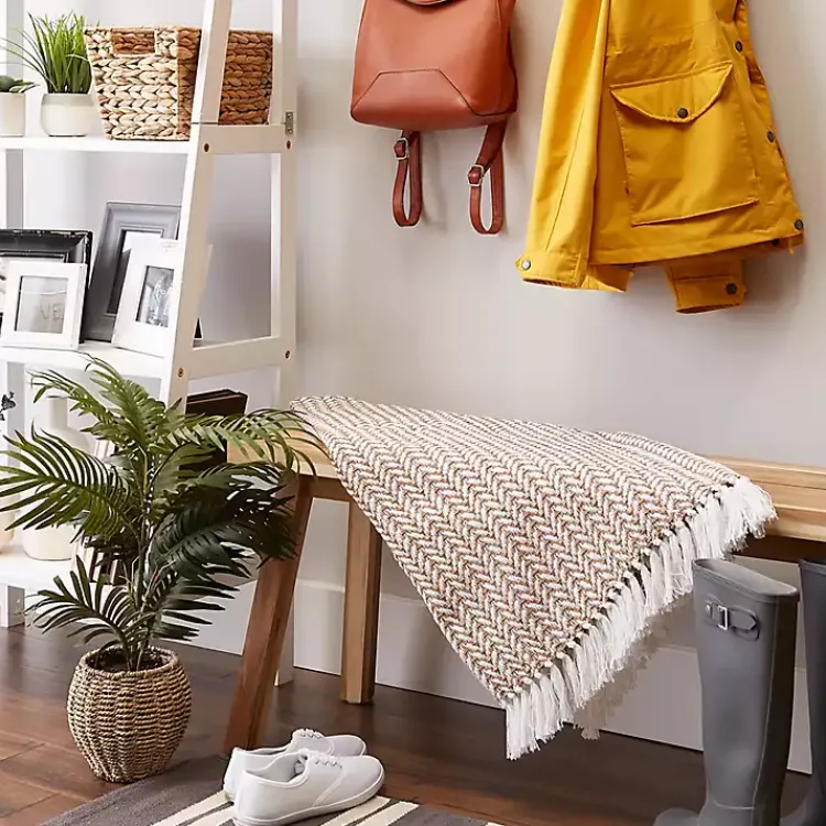 Hot Stone and White Arrowhead Throw Blankets & Throws