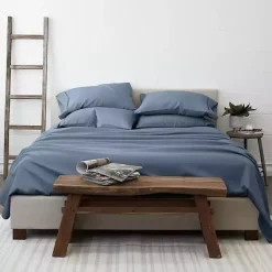 Kirklands Home Bed Sheets|Stone 4-pc. Twin Sheet Set Blue