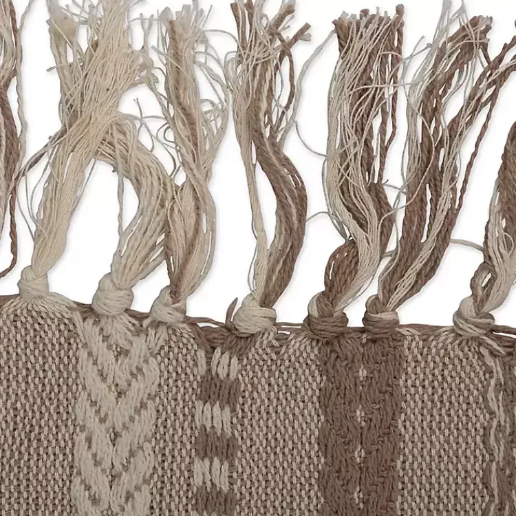 Kirklands Home Table Linens|Stone Braided Stripe Table Runner, 108 in. Brown