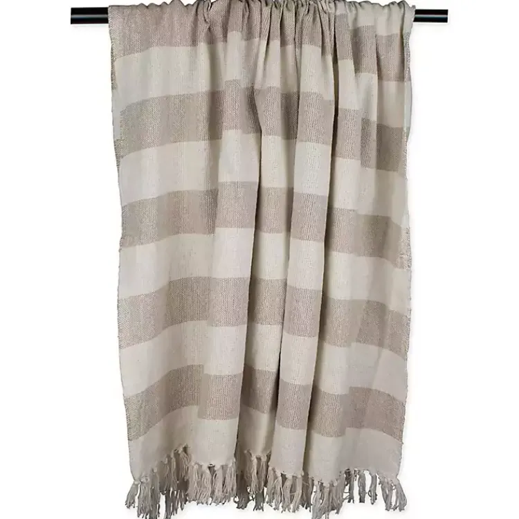 Sale Stone Cabana Stripe Throw Blankets & Throws