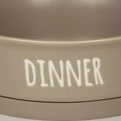 Kirklands Home Pet Dishes & Canisters|Stone Dinner & Drinks 2-pc. Pet Bowl Set, 8 in. Tan