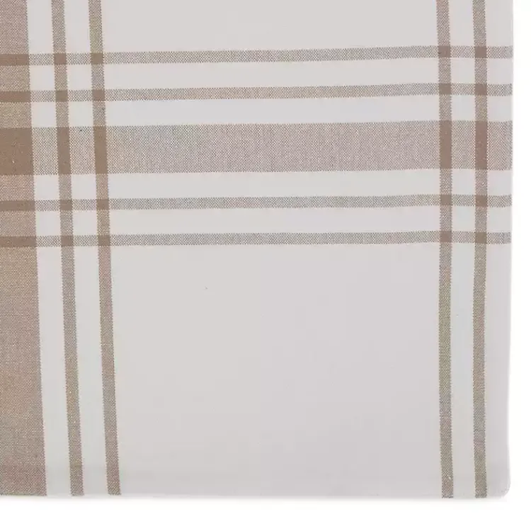 Kirklands Home Table Linens|Stone Farmhouse Plaid Placemats, Set of 6 Tan