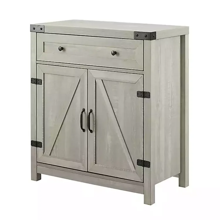 Kirklands Home Cabinets & Sideboards|Stone Rustic Barndoor Cabinet Gray