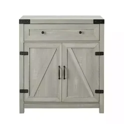 Kirklands Home Cabinets & Sideboards|Stone Rustic Barndoor Cabinet Gray