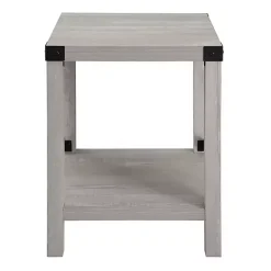 Kirklands Home Accent & End Tables|Stone Rustic Wood Accent Table Gray