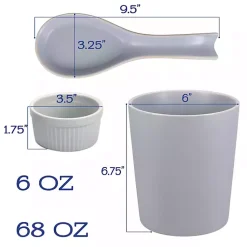 Kirklands Home Kitchen Accessories|Stone Katy 6-pc. Kitchen Accessories Set Gray