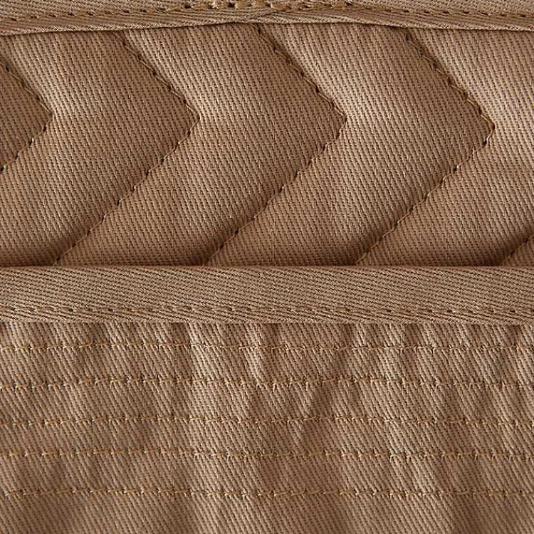 Kirklands Home Kitchen Accessories|Stone Quilted 3-pc. Potholder Set Brown