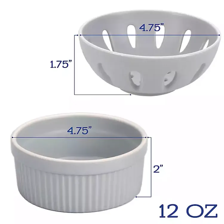 Kirklands Home Kitchen Accessories|Stone Stoneware 7-pc. Kitchen Accessories Set Gray