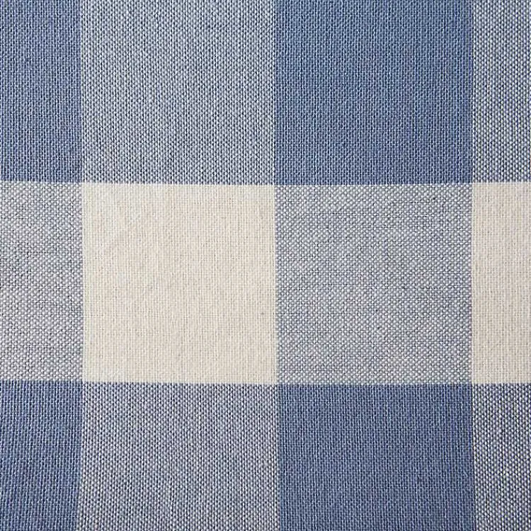 Kirklands Home Table Linens|Stonewash Blue Buffalo Check Table Runner, 72 in.