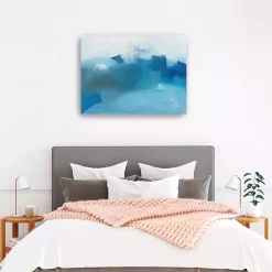 Kirklands Home Canvas Art|Stormy Seas Canvas Art Print Blue