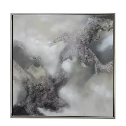 Kirklands Home Canvas Art|Stormy Skies Framed Canvas Art Print Gray