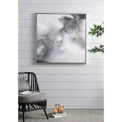 Kirklands Home Canvas Art|Stormy Skies Framed Canvas Art Print Gray
