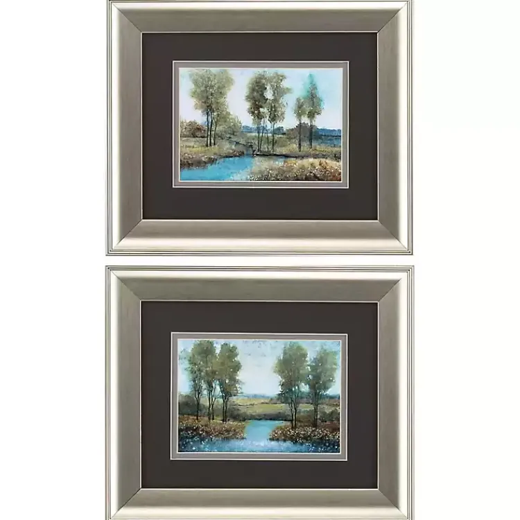 Kirklands Home Framed Art|Stream Side Framed Art Prints, Set of 2