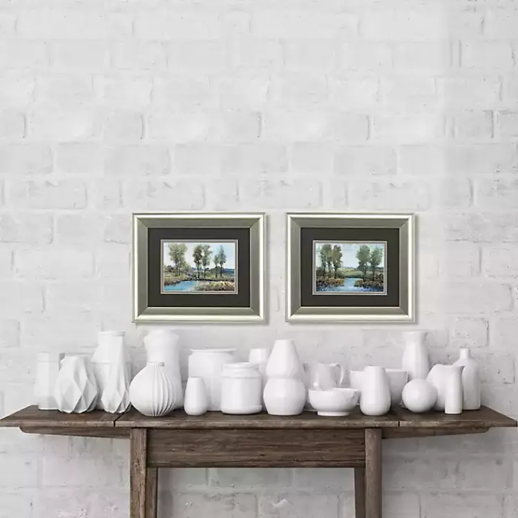 Kirklands Home Framed Art|Stream Side Framed Art Prints, Set of 2