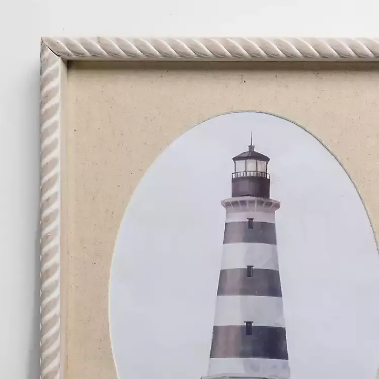 Kirklands Home Framed Art|Striped Lighthouse Framed Art Prints, Set of 2