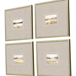 Kirklands Home Framed Art|Subtle Landscapes Framed Art Prints, Set of 4 Gray