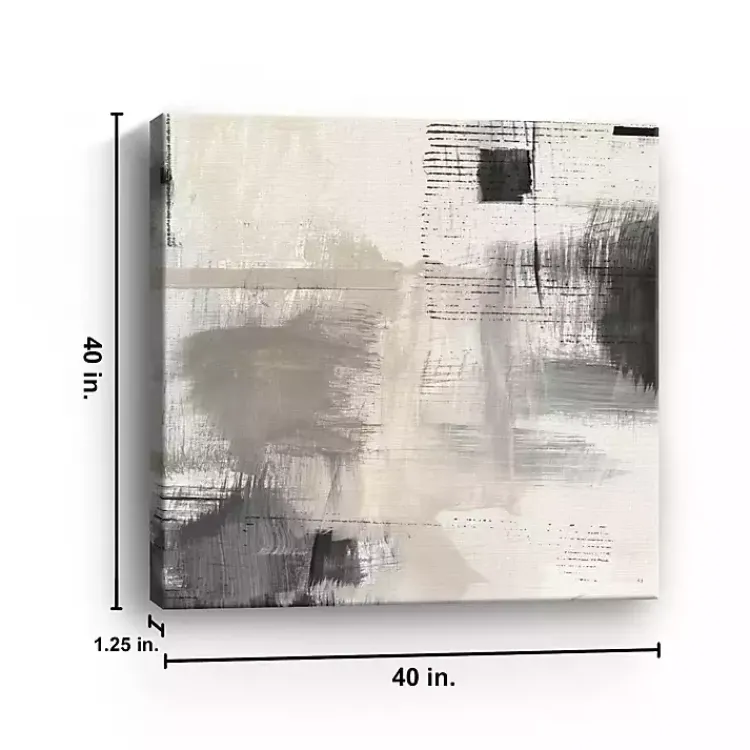 Kirklands Home Canvas Art|Subtle Shadow Abstract Canvas Art Print
