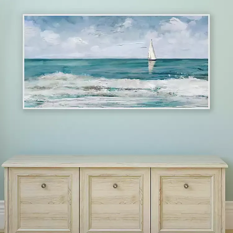 Kirklands Home Canvas Art|Summer Cay Panel Framed Canvas Art Print