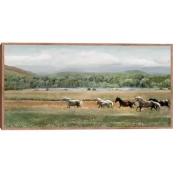 Kirklands Home Canvas Art|Summer Herd Framed Canvas Art Print