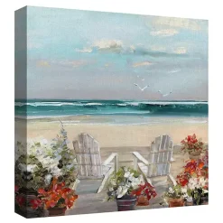 Kirklands Home Canvas Art|Summer Sea Breeze Giclee Canvas Art Print Multi