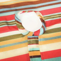 Kirklands Home Outdoor Dining|Summer Stripe Outdoor Round Zipper Table Cloth Multi