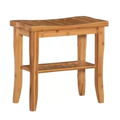 Kirklands Home Bathroom Furniture|Sumter Bamboo Bathroom Stool