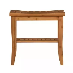 Kirklands Home Bathroom Furniture|Sumter Bamboo Bathroom Stool