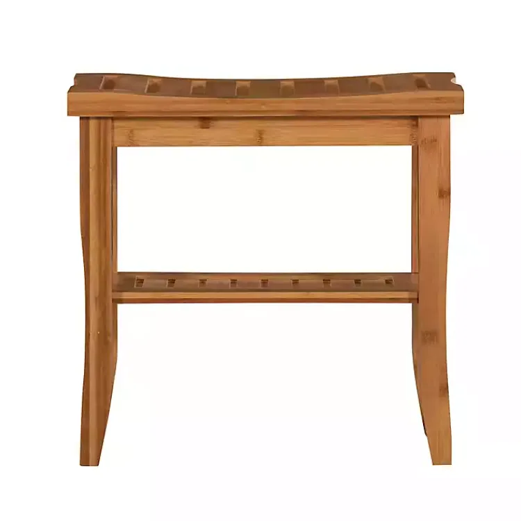 Kirklands Home Bathroom Furniture|Sumter Bamboo Bathroom Stool