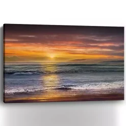Kirklands Home Canvas Art|Sundown Descanso Beach Canvas Art Print, 60x40 in.