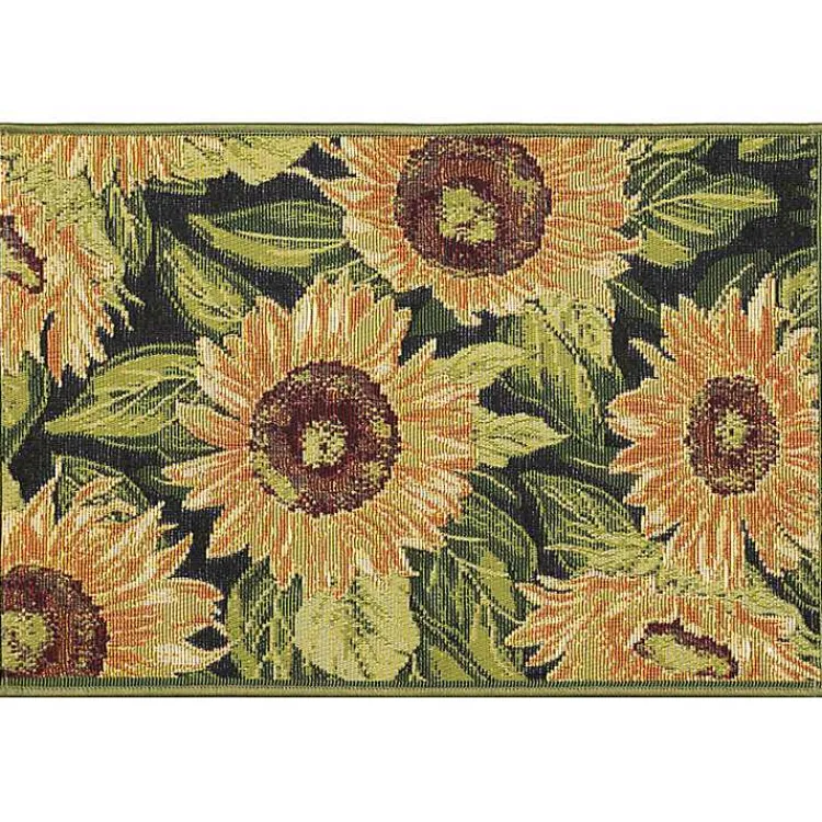 Kirklands Home Outdoor Rugs|Sunflower Blossoms Indoor/Outdoor Rug, 3x4