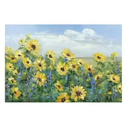 Kirklands Home Canvas Art|Sunflower Fields Forever Giclee Canvas Art Print Yellow