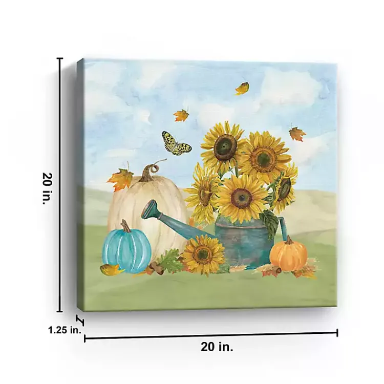 Outlet Sunflower Watering Can Canvas Art Print Fall