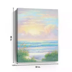 Kirklands Home Canvas Art|Sunlit Waves Canvas Art Print