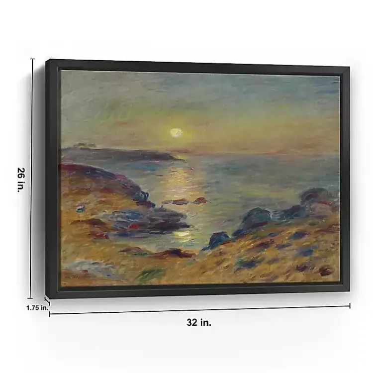 Kirklands Home Canvas Art|Sunset in Douarnenez Framed Canvas Art Print