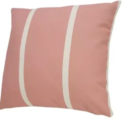 Kirklands Home Outdoor Cushions & Pillows|Sunset Pink Double Stripe Outdoor Pillow