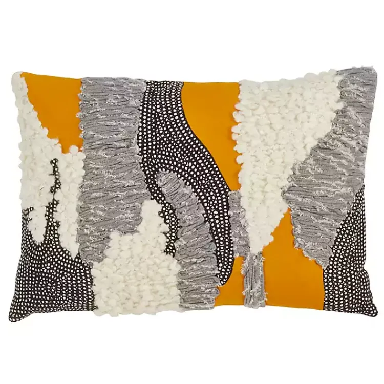 Online Sunshine Boucle Textured Lumbar Throw Pillow Pillows