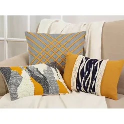Online Sunshine Boucle Textured Lumbar Throw Pillow Pillows