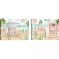 Kirklands Home Canvas Art|Surfs Up Canvas Art Prints, Set 2