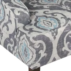 Kirklands Home Accent Chairs|Suri Blue Swoop Accent Chair